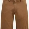 WE FASHION Shorts Chino Coupe Slim Pantalon Chino Homme Marron