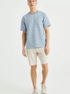 WE FASHION T-shirts T-Shirt Homme Bleu Fumé -WE FASHION Magasin En Ligne 5d57d0e425e3c2da598107ee5bdd5861