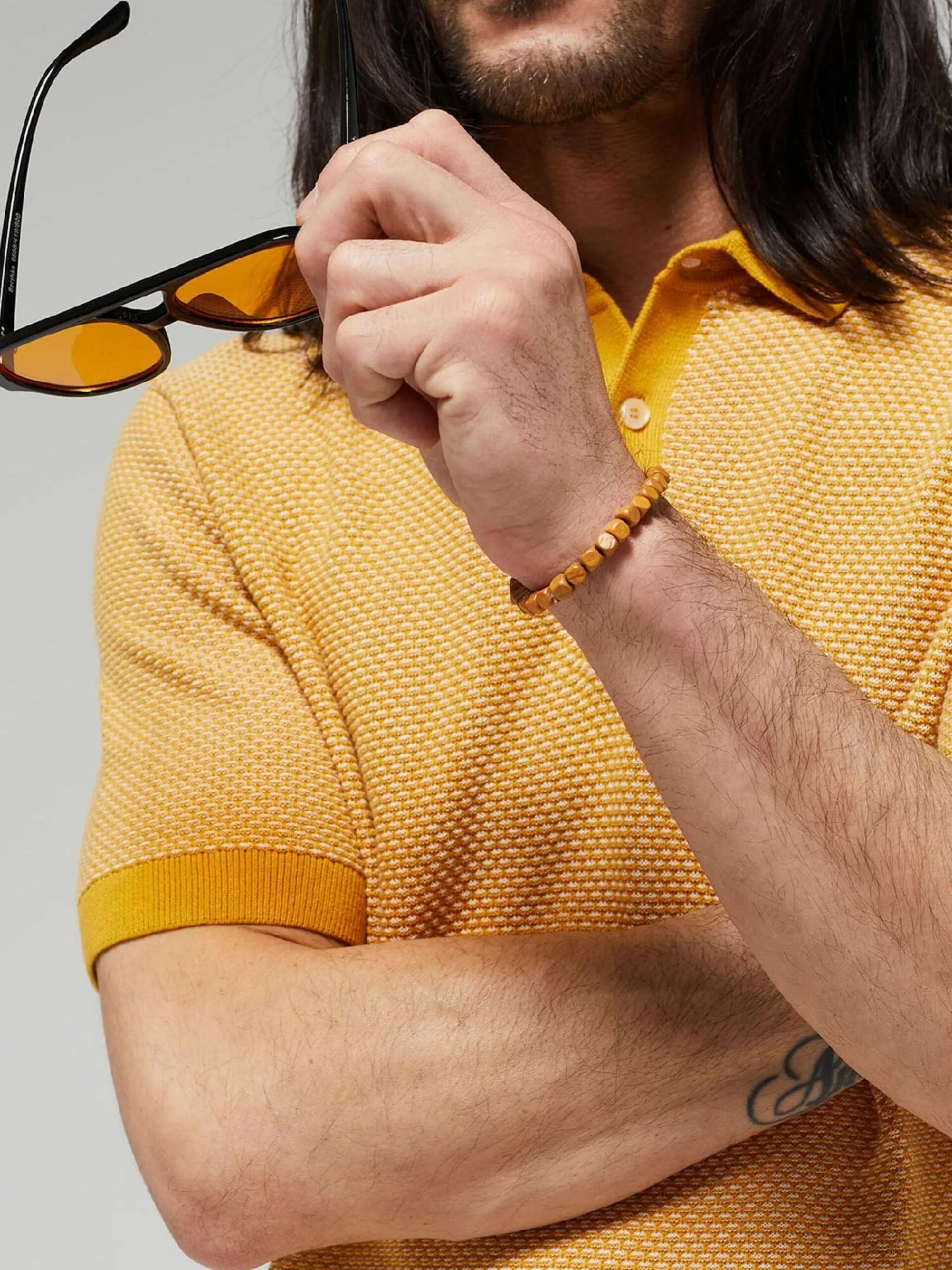 WE FASHION Pulls à Col En V Pull-over Homme Safran 6 WE FASHION Pulls à Col En V Pull-over Homme Safran – Image 6