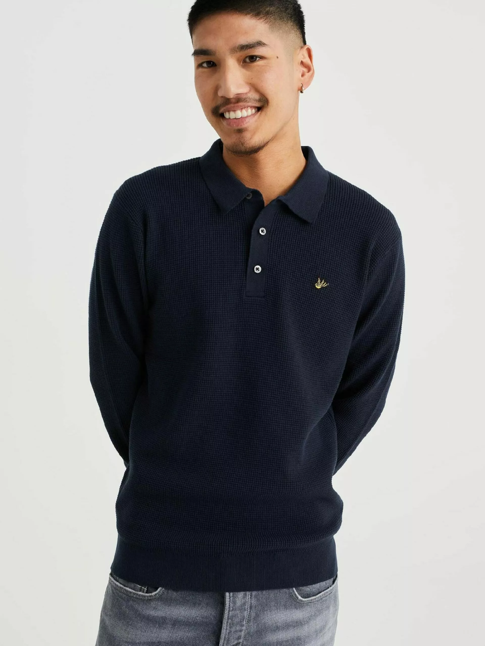 WE FASHION Pulls Pull-over Homme Bleu Foncé 2 WE FASHION Pulls Pull-over Homme Bleu Foncé – Image 2