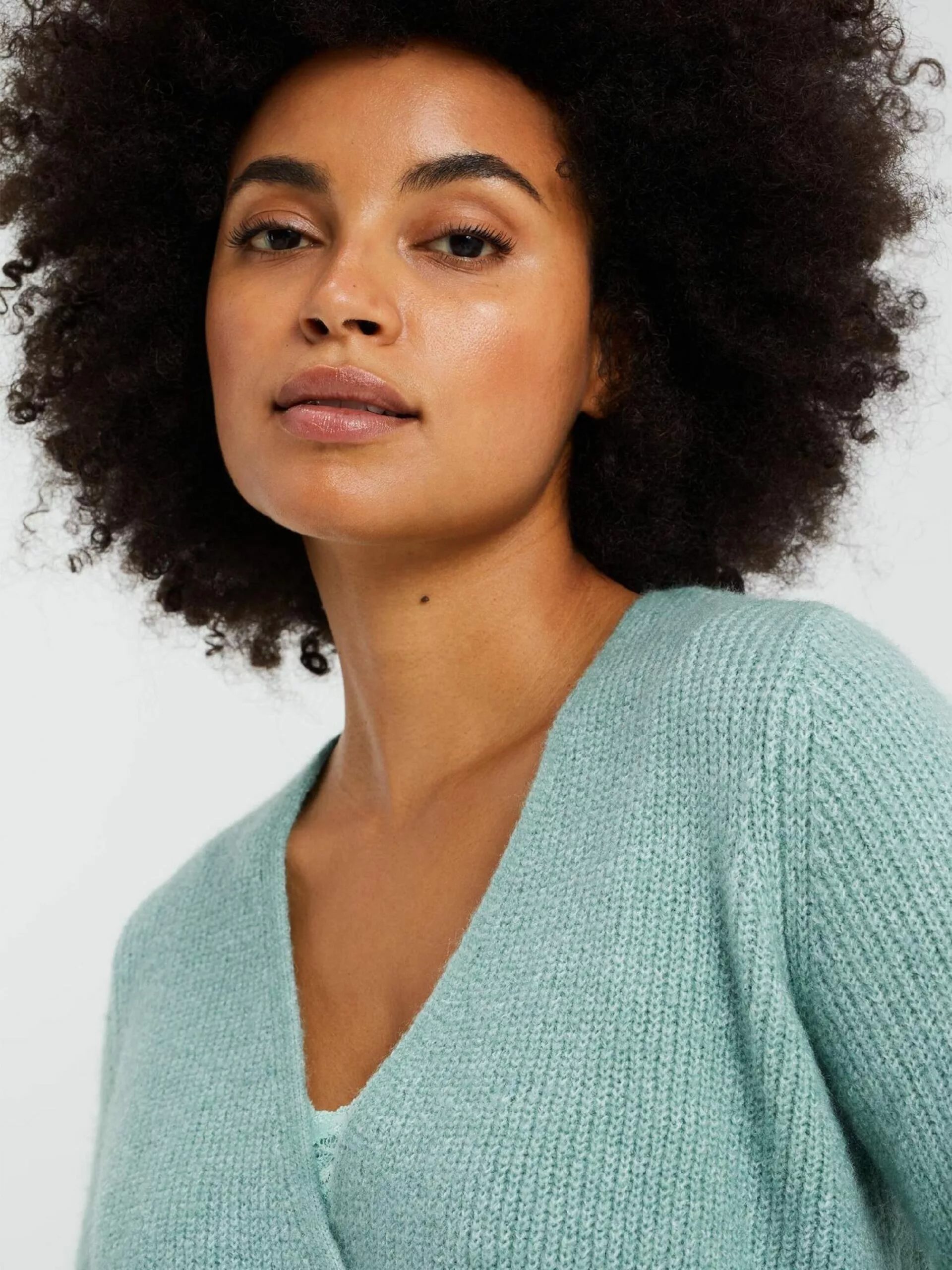 WE FASHION Gilets Cardigan Femme Vert 5 WE FASHION Gilets Cardigan Femme Vert – Image 5