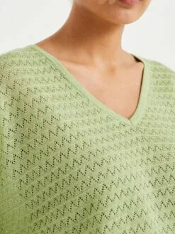 WE FASHION Pulls Maille Fine Pull-over Femme Vert Clair -WE FASHION Magasin En Ligne 623ea549e67ca8fa0551863e7095bb34