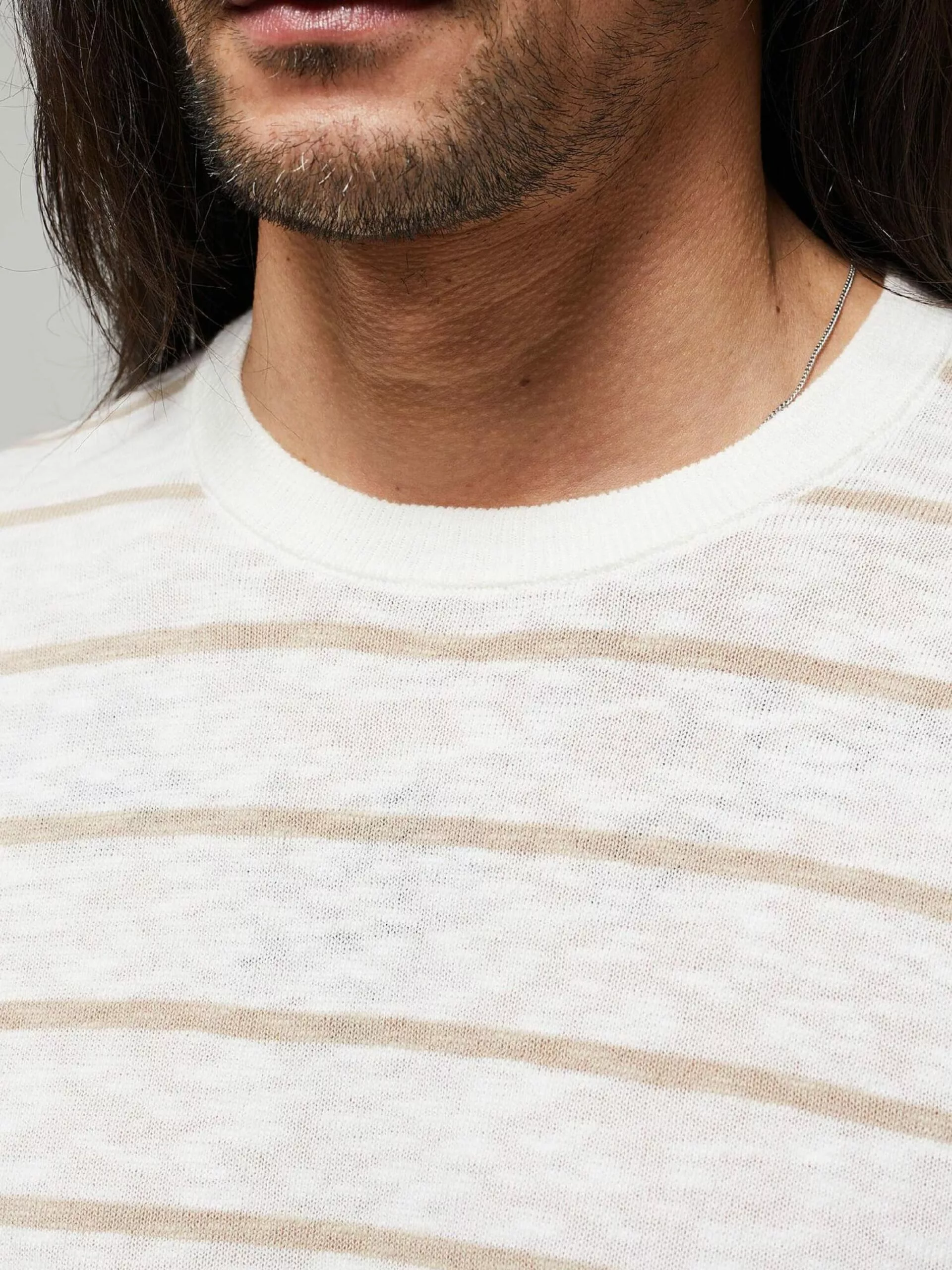 WE FASHION Pulls à Col Rond Pull-over Homme Blanc 6 WE FASHION Pulls à Col Rond Pull-over Homme Blanc – Image 6