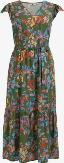 WE FASHION Robes Longues Robe Femme Vert Foncé