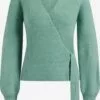 WE FASHION Gilets Cardigan Femme Vert