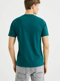 WE FASHION T-shirts T-Shirt Homme Vert Foncé -WE FASHION Magasin En Ligne 65a393df41195794711c226809a368f1