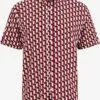 WE FASHION Chemises Décontractées Coupe Regular Chemise Homme Rouge