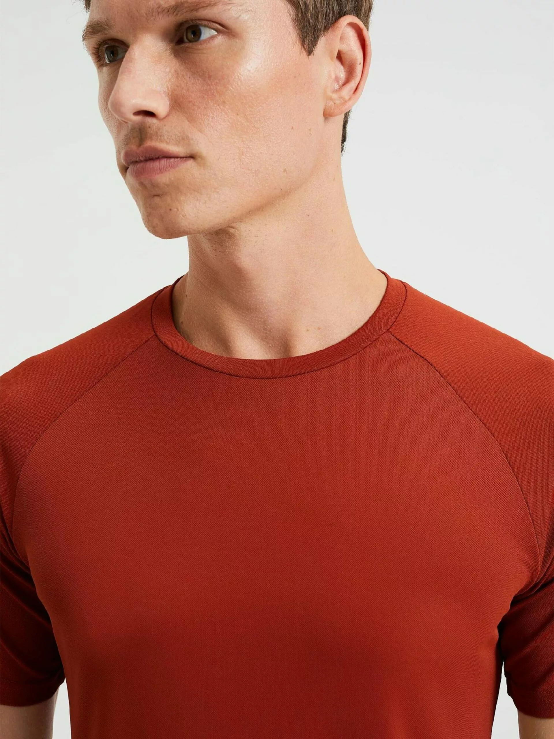 WE FASHION T-shirts T-Shirt Homme Rouge Rouille 4 WE FASHION T-shirts T-Shirt Homme Rouge Rouille – Image 4