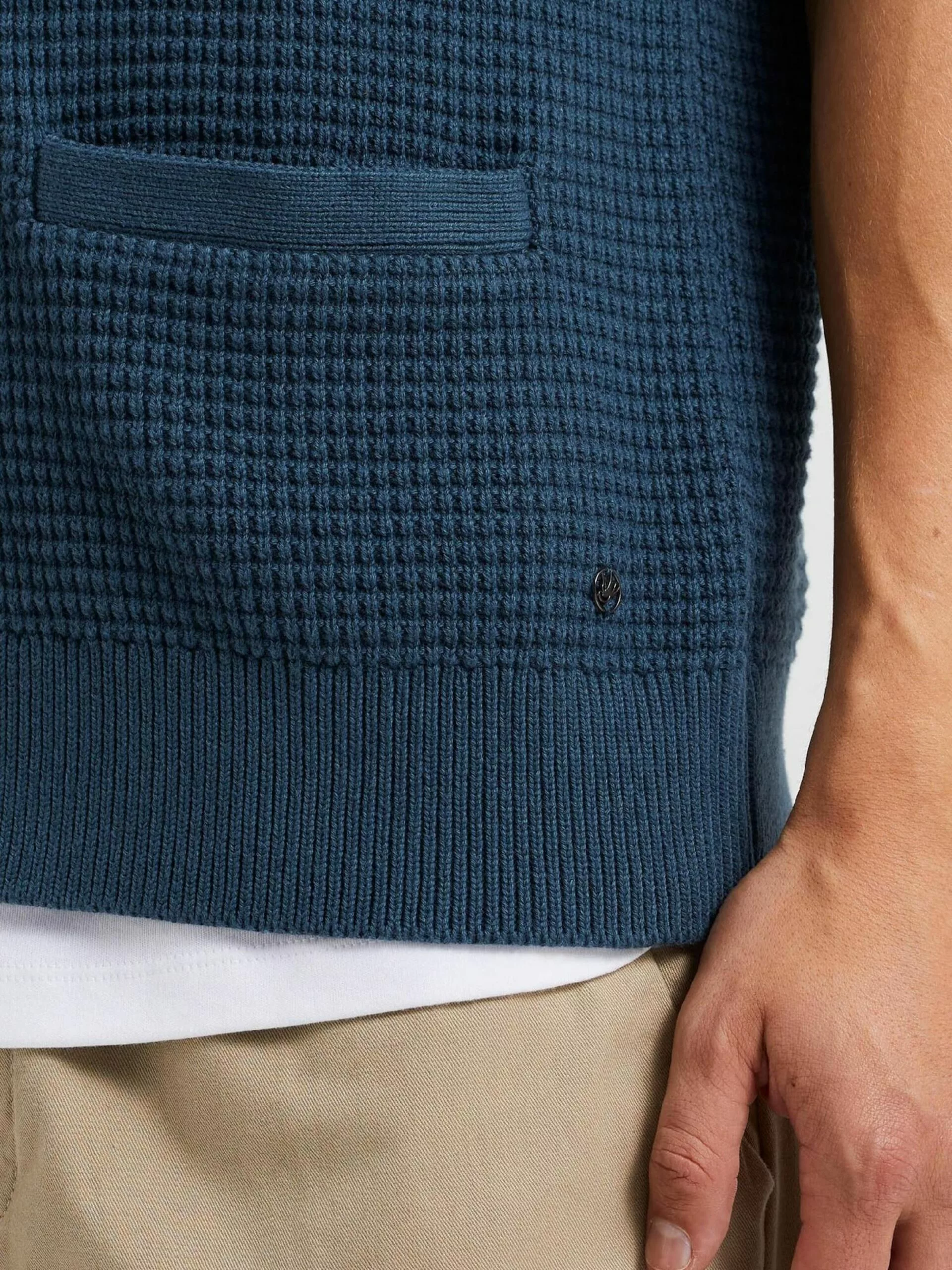 WE FASHION Gilets Vestes En Maille Homme Bleu Marine 5 WE FASHION Gilets Vestes En Maille Homme Bleu Marine – Image 5