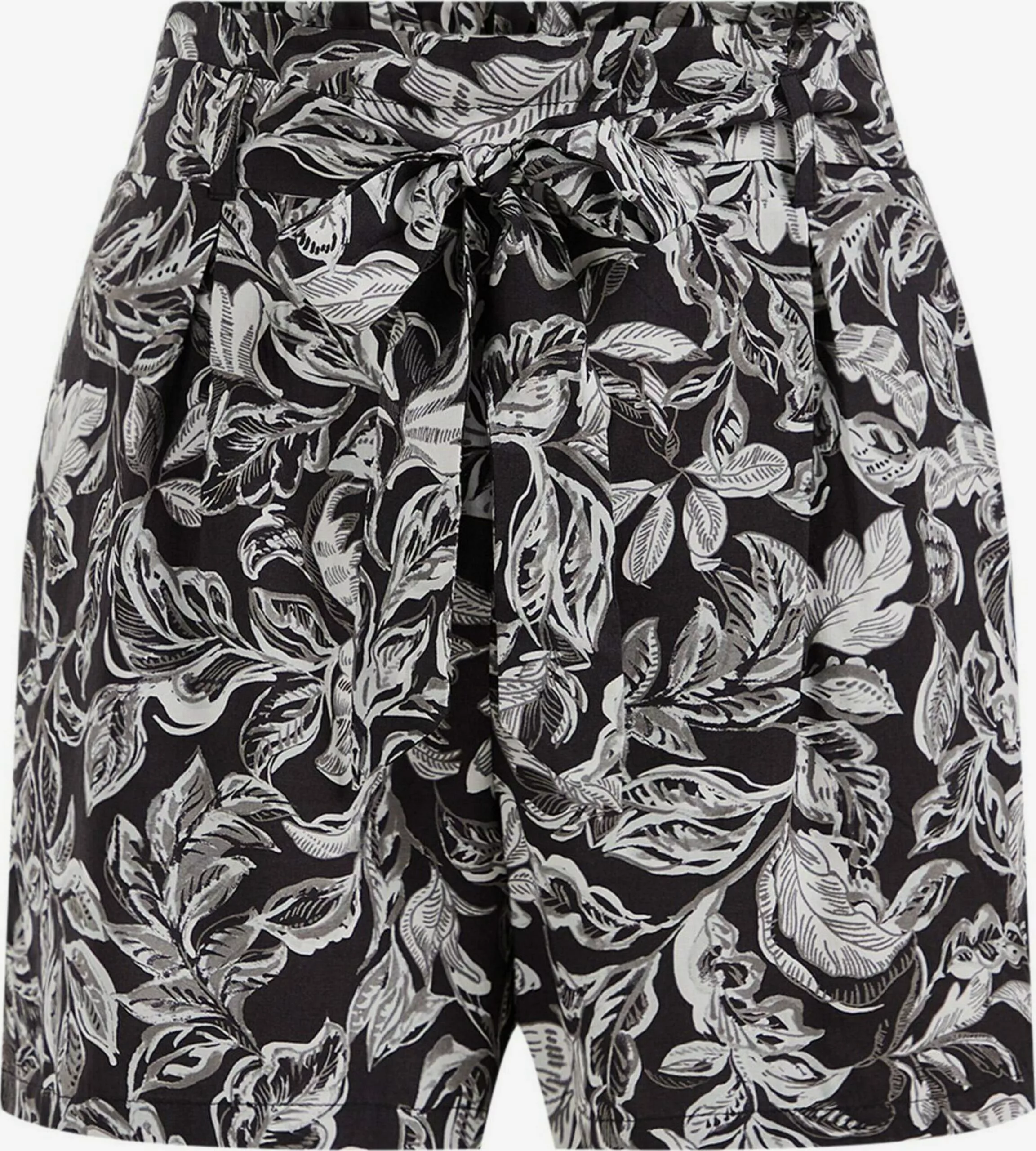 WE FASHION Shorts Regular Pantalon à Pince Femme Noir 1 WE FASHION Shorts Regular Pantalon à Pince Femme Noir