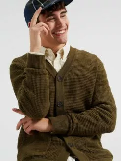 WE FASHION Gilets Vestes En Maille Homme Kaki -WE FASHION Magasin En Ligne 6a0d54b0ffd7c43f3a41b839099ab093