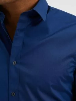 WE FASHION Chemises Décontractées Coupe Slim Chemise Homme Bleu Outremer -WE FASHION Magasin En Ligne 6b9ab657e382ccc642cee5111cd453f6