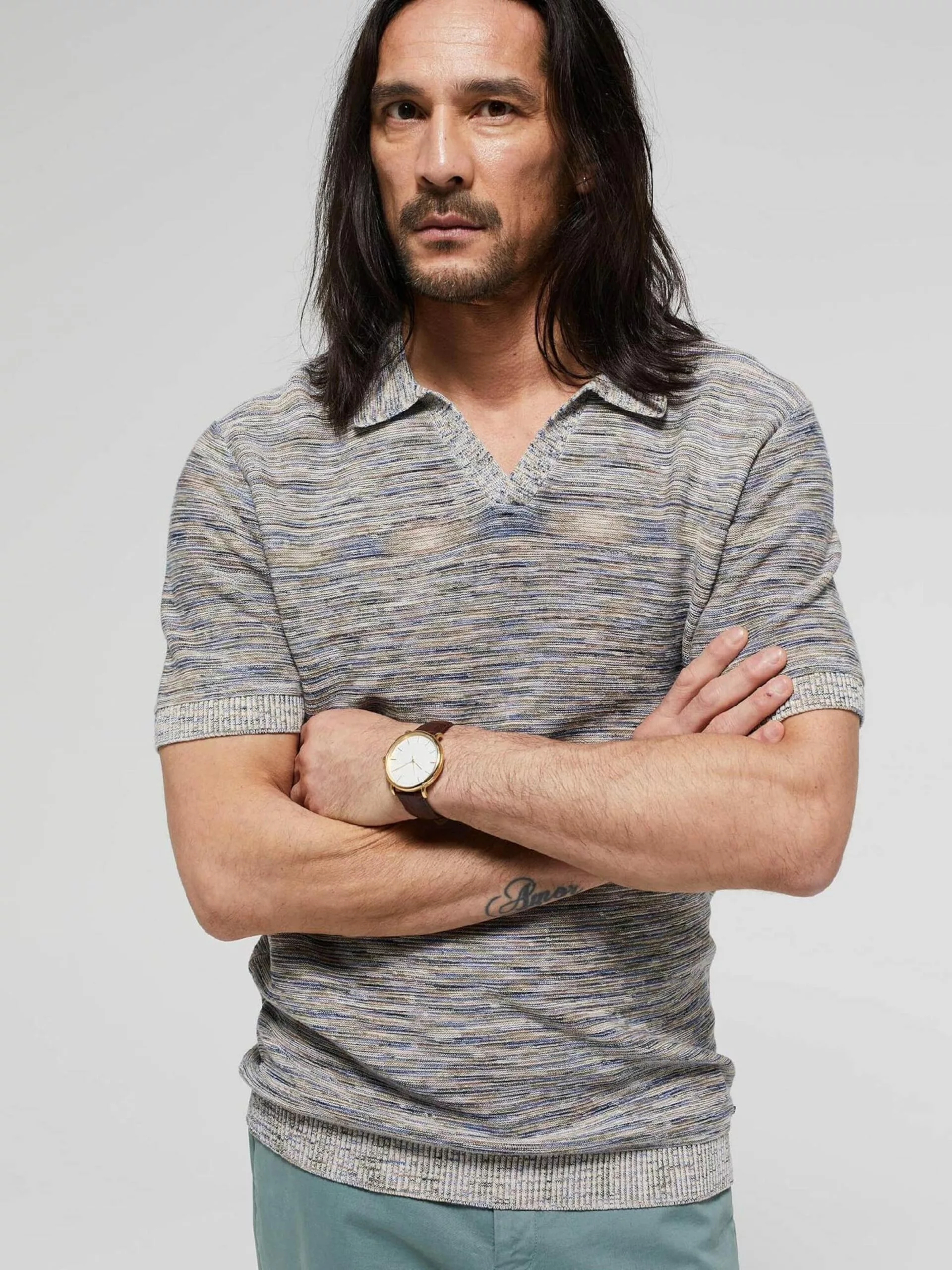 WE FASHION Pulls à Col En V Pull-over Homme Gris 2 WE FASHION Pulls à Col En V Pull-over Homme Gris – Image 2