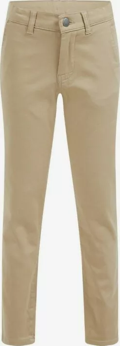 WE FASHION Pantalons Coupe Slim Pantalon Enfants Beige
