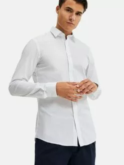 WE FASHION Chemises Décontractées Coupe Slim Chemise Homme Blanc -WE FASHION Magasin En Ligne 6f1242b1de2b13e414dd16f2f4e15e71