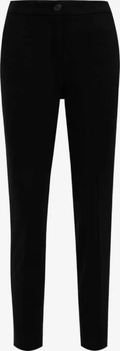 WE FASHION Pantalons En Toile Coupe Slim Pantalon Femme Noir