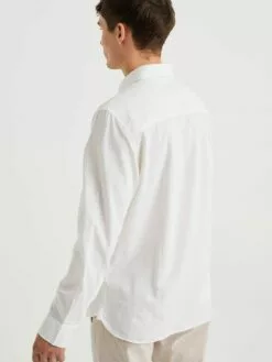 WE FASHION Chemises Décontractées Coupe Slim Chemise Homme Blanc Naturel -WE FASHION Magasin En Ligne 70f0d13110852f01f17806356bc6ad97