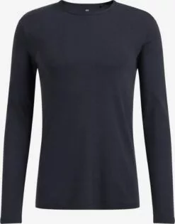 WE FASHION T-shirts à Manches Longues T-Shirt Homme Bleu Nuit