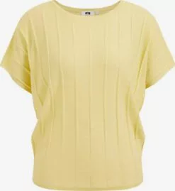 WE FASHION Pulls Maille Fine Pull-over Femme Jaune