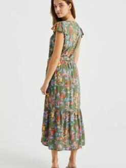 WE FASHION Robes Longues Robe Femme Vert Foncé -WE FASHION Magasin En Ligne 73e1577b4406920efad6503347b426c2