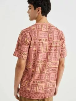 WE FASHION T-shirts T-Shirt Homme Rose Ancienne -WE FASHION Magasin En Ligne 746d6b22fb852b90f3d650d449bc7041