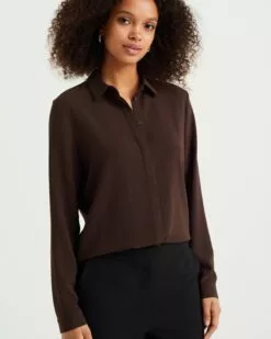 WE FASHION Chemisiers Chemisier Femme Marron