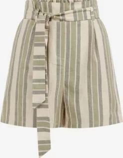 WE FASHION Shorts Loosefit Pantalon Femme Vert Clair