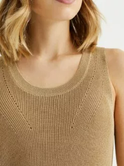 WE FASHION T-shirts Et Tops Tops En Tricot Femme Beige -WE FASHION Magasin En Ligne 7647e1128c992f67ee9c6e668111ba3c