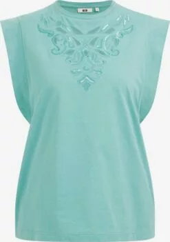 WE FASHION T-shirts T-shirt Femme Menthe