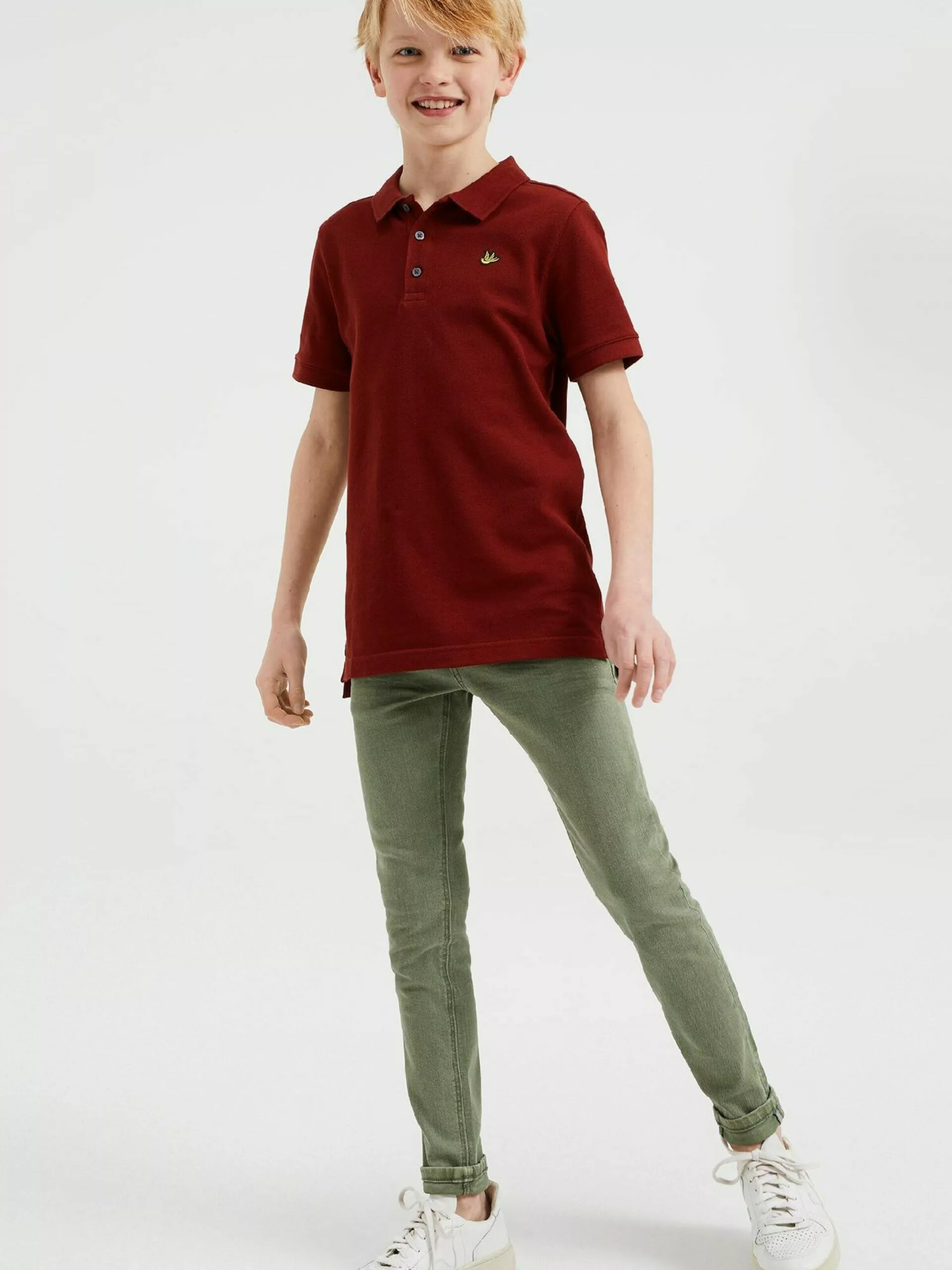 WE FASHION Slim Coupe Slim Jean Enfants Olive 4 WE FASHION Slim Coupe Slim Jean Enfants Olive – Image 4
