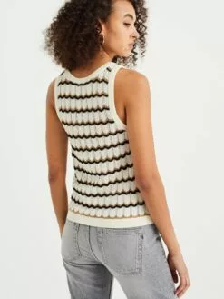 WE FASHION Débardeurs Haut Femme Blanc Cassé -WE FASHION Magasin En Ligne 7a6dbf850b40169c1edd8cd0333d0f05