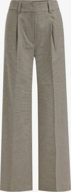 WE FASHION Pantalons à Pinces Loosefit Pantalon à Pince Femme Beige