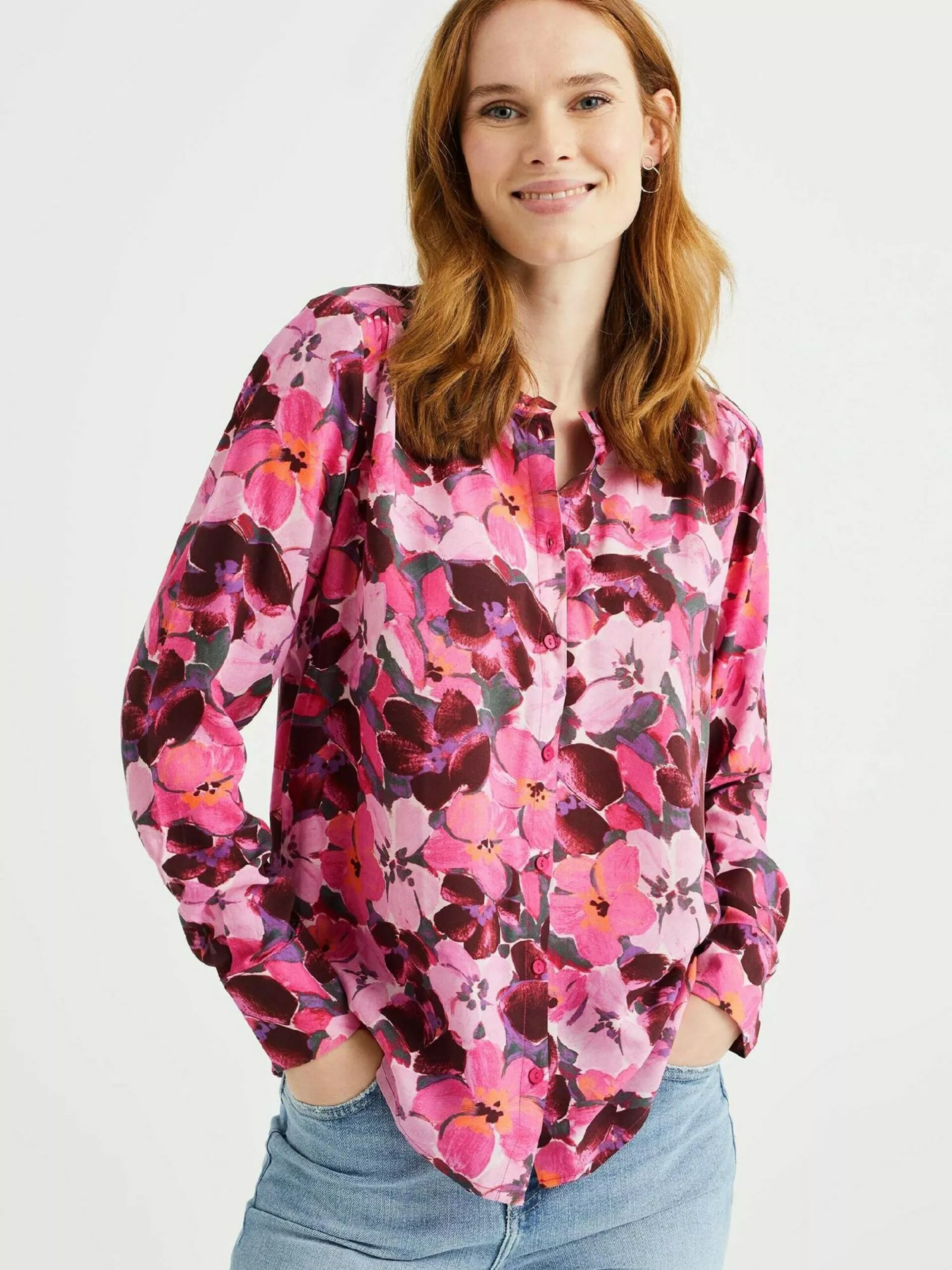 WE FASHION Chemisiers Chemisier Femme Rose Clair 2 WE FASHION Chemisiers Chemisier Femme Rose Clair – Image 2