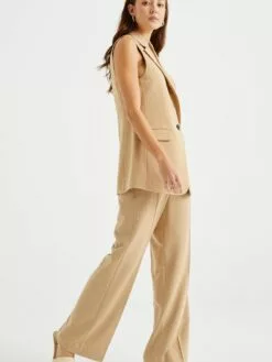 WE FASHION Pantalons Loosefit Pantalon à Plis Femme Beige -WE FASHION Magasin En Ligne 7f3b7671cbefdcdde20a703a9d00d5f0