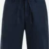 WE FASHION Shorts Chino Loosefit Pantalon Chino Homme Marine