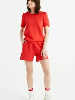 WE FASHION Sweats Sweat-shirt Femme Rouge Orangé -WE FASHION Magasin En Ligne 7fa0eee4f8077ca46a97a6367294e758