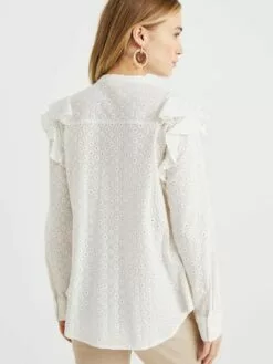 WE FASHION Chemisiers Chemisier Femme Blanc Naturel -WE FASHION Magasin En Ligne 8047bef6dfe76956828fd9c677f0971b