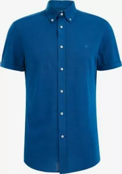 WE FASHION Chemises Décontractées Coupe Slim Chemise Homme Bleu Cobalt