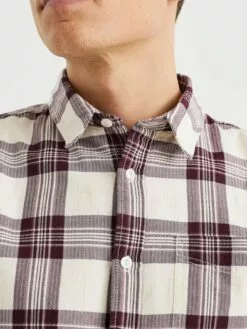 WE FASHION Chemises à Carreaux Coupe Regular Chemise Homme Rouge / Blanc -WE FASHION Magasin En Ligne 812b9fe75e22508e0027d7d82ca2d79c