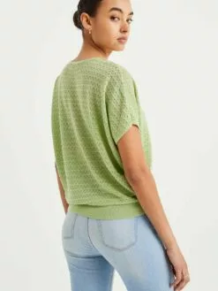 WE FASHION Pulls Maille Fine Pull-over Femme Vert Clair -WE FASHION Magasin En Ligne 818e8634f0cc01e2e93267b96e1bcf23