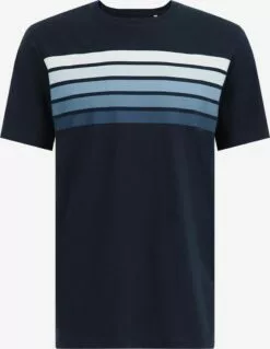 WE FASHION T-shirts T-Shirt Homme Bleu / Bleu Foncé