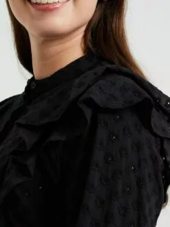 WE FASHION Chemisiers Chemisier Femme Noir -WE FASHION Magasin En Ligne 82e0fbc28f101aa927b664f8c9b7ea8e