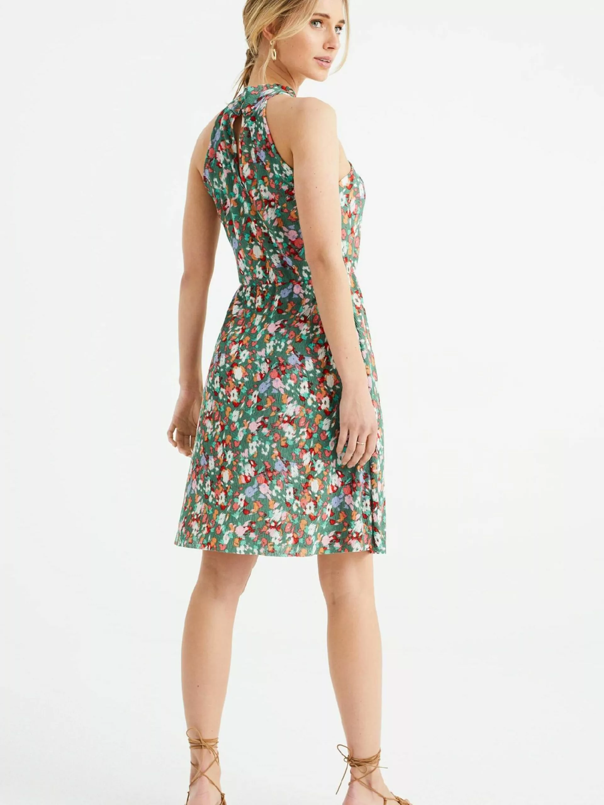 WE FASHION Robes Dété Robe D’été Femme Vert Foncé 3 WE FASHION Robes Dété Robe D’été Femme Vert Foncé – Image 3