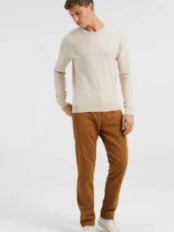WE FASHION Chinos Coupe Slim Pantalon Chino Homme Caramel -WE FASHION Magasin En Ligne 85c530bb445920897ba65f60f586813d
