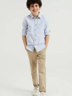 WE FASHION Pantalons Coupe Slim Pantalon Enfants Beige -WE FASHION Magasin En Ligne 86e63d77e06473f71b5c56655cd26c0d