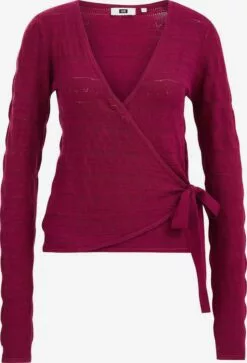 WE FASHION Gilets Cardigan Femme Violet