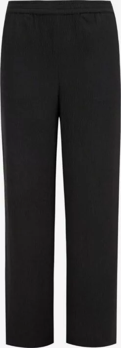 WE FASHION Pantalons En Toile Wide Leg Pantalon Femme Noir