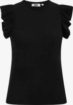 WE FASHION T-shirts T-shirt Femme Noir