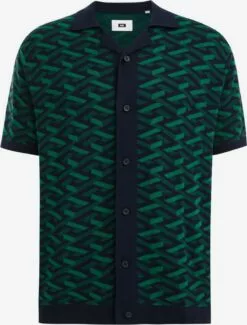 WE FASHION Polos T-Shirt Homme Bleu Foncé