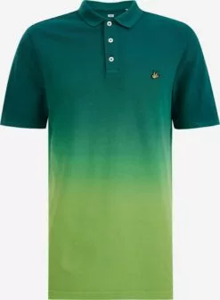 WE FASHION Polos T-Shirt Homme Vert / Vert Clair / Vert Foncé